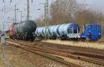 KeWa-Zugbetrieb mit links 155 103 und rechts 312 323 | Anklam | März 2022