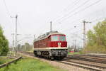 DB Bahnbau Gruppe 232 223-8 (92 80 1232 223-8 D-DB) als Tfzf Richtung Biederitz, am 06.05.2023 am Abzweig Br�cke in Magdeburg.