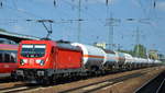DB Cargo Deutschland AG mit  187 119  [NVR-Number: 91 80 6187 119-3 D-DB] und gemischtem Kesselwagenzug am 03.09.18 Bf. Flughafen Berlin-Schönefeld.