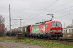DB 193 312  Das ist gr�n.  mit Kesselzug in K�ln Porz Wahn, Dezember 2018.