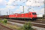 DB Cargo 185 382-9 und 185 380-5 beim Sommerfest im DB Museum Koblenz Lützel am 22.06.19.
