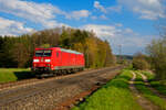 185 065 DB Cargo als Lokzug bei Postbauer-Heng Richtung Nürnberg Rbf, 02.05.2021