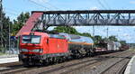 DB Cargo AG, Mainz mit ihrer  193 386  [NVR-Nummer: 91 80 6193 386-0 D-DB] und einem gemischten Güterzug Richtung Rbf.