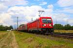 DB Cargo Bombardier Traxx 187 150-8 mit Mischer in Mainz Bischofsheim am 24.07.25 