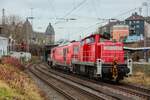 DB 294 773-7 mit DB 249 008  Hedwig  & DB 294 607-7 in Wuppertal, Dezember 2025.