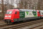 DB 101 060-2  Kirchentag  in Wuppertal, Februar 2019.