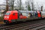 DB 101 115-4  Bahnbonus  mit IC2044 in Wuppertal, Februar 2023.