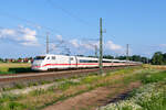 401 512 DB Fernverkehr  Memmingen  als ICE 702 (München Hbf - Berlin Gesundbrunnen) bei Eltersdorf, 02.07.2021