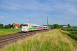 ICE 782 (München Hbf - Hamburg-Altona) bei Gunzenhausen Richtung Ansbach, 10.07.2021
