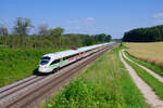 411 019 DB Fernverkehr  Meißen  als ICE 90 (Wien Hbf - Hamburg-Altona) bei Parsberg, 18.07.2021