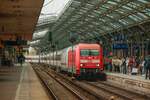 DB 101 120-4 & DB 101 013-1  IC  mit EC9 in K�ln Hbf, Juli 2025.