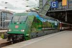 DB 101 039-6  Fahrtziel Natur  mit EC7 nach Basel in K�ln Hbf, August 2025.