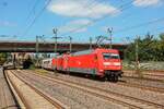 DB 101 138-6 & DB 101 067-7 mit IC in Hamburg Harburg, August 2025.