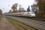 DB Fernverkehr ICE1 401 078-1 am 08.11.25 in Kahl am Main