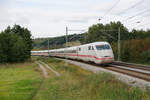 401 008 DB Fernverkehr als ICE 789 (Hamburg-Altona - München Hbf) bei Lehrberg, 21.09.2021