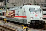 DB 101 110-5  50 Jahre Intercity  mit letztem EC9 nach Basel in Köln Hbf, Dezember 2025.