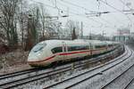 DB ICE Neo 408 017 in Wuppertal, Januar 2026.