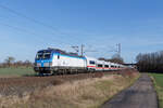 193 571-7 (Tschechische Eisenbahn) mit dem ICE L 1548 Richtung Köln Hbf in Hamm Selmig, 25. Februar 2026