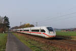 812 228-3 und 812 203-4 als ICE 845 Richtung Berlin Ostbahnhof in Bönen Nordbögge, 7. März 2026