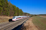 407 007	DB Fernverkehr als ICE 622 (München Hbf - Dortmund Hbf) bei Hagenbüchach Richtung Würzburg, 09.03.2022
