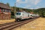 DB 248 506 mit DB ICE-L (ICE2013) am Schluss DB 248 509 in Oberwinter, Juli 2026.