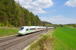 407 002 DB Fernverkehr als ICE 626 (M�nchen Hbf - Dortmund Hbf) bei Hagenb�chach, 28.04.2022