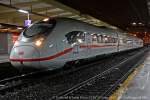DB ICE Velaro D 407 013 als ICE606 in Wuppertal Hbf, Januar 2014.