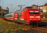 DB 101 092-5  Bernina Express  am IC2229 (Kiel-N�rnberg) in Wuppertal, M�rz 2014.