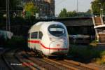 DB ICE Velaro D 407 als ICE606 in Wuppertal, Juni 2014.