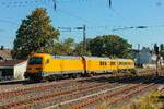 DB 721 101 & DB 182 535 schiebt DB Netz Instandhaltung in Wuppertal, August 2026.