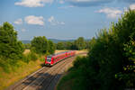 612 155 DB Regio als RE 3433 (Nürnberg Hbf - Hof Hbf) bei Thölau, 23.07.2021