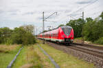1440 049 DB Regio als S1 39171 (Bamberg - Hartmannshof) bei Eggolsheim, 11.08.2021