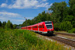 612 152 DB Regio als umgeleiteter RE (Hof Hbf - Nürnberg Hbf) bei Reuth b.