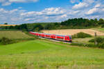 RE 4861 (Nürnberg Hbf - München Hbf) bei Laaber, 21.08.2021