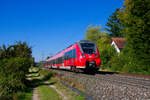 442 230 DB Regio als S3 39343 (Nürnberg Hbf - Neumarkt (Oberpf)) bei Postbauer Heng, 10.10.2021