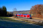 445 090 DB Regio als RB 59139 (Nürnberg Hbf - München Hbf) bei Dollnstein, 23.11.2021