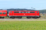 Mitzieher auf 111 227 DB Regio mit RE 59495 (N�rnberg Hbf - Regensburg Hbf) bei P�lling, 11.04.2022  