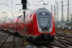 DB Regio Bombardier Twindexx 446 021 am 06.01.24 in Frankfurt am Main Hauptbahnhof vom Bahnsteig aus fotografiert
