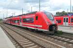 Die neuen Mireo-Triebzüge fahren auch auf der Relation Ruhland-Hoyerswerda, hier im Bahnhof Ruhland Ende Juni 2025