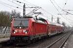 DB Regio AG - Region Nordost, Fahrzeugnutzer: Regionalbereich Berlin/Brandenburg, Potsdam mit ihrer  147 015  ( NVR:  91 80 6147 015-2 D-DB ) mit der RB 24 nach Eberswalde bei der Einfahrt im Bahnhof