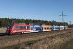 Am 28.12.2025, bei Ahresndorf, fuhr 442 821 als RB22 (Königs Wusterhausen - Potsdam), in Richtung Saarmund, auf dem Berliner Außenring. Auffallend als einzig beklebter Hamsterbacke in der Region.