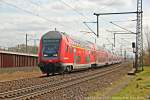 RE9 mit 120 208-4 am 19.03.2014 in K�ln Porz Wahn.