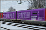 Detailansicht der DB Regio Erzgebirgsbahn VT 642 055/555  PURPLE-PATH  am 06.01.2026 als Regionalbahn (RB80) 23712 Cranzahl - Chemnitz Hbf in Niederwiesa.