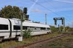 DB Systemtechnik 605 517-1  advanced TrainLab  am 19.10.2026 beim Betriebshalt in Magdeburg-Neustadt.
