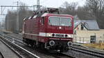 DeltaRail GmbH, Frankfurt (Oder) mit  243 650-9  [NVR-Nummer: 91 80 6143 650-0 D-DELTA] am 25.01.22 Berlin Buch.