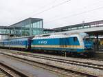 Der Alex in Regensburg mit seiner ER 20, 223 067 ( 9280 1223 067-0 D-DLB ) am 23.2.2026