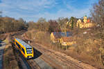 1648 201 als OPB (Marktredwitz - Regensburg Hbf) bei Reuth b. Erbendorf, 09.02.2020