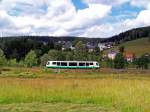 VT43 als VBG83117 in Zwota-Zechenbach, 13.7.09.