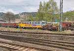 Ex 142 159 bei der Die-Lei GmbH am 10.04.2014 in Eisenach.