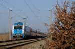 183 003 (Arriva) mit Alx 86009 vor Eggm�hl (17.12.2007)